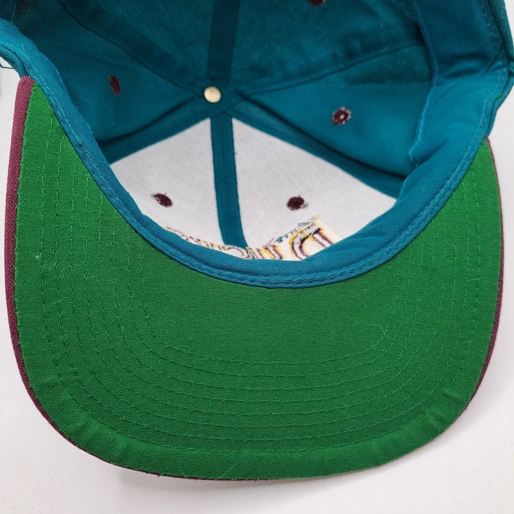 VINTAGE ANAHEIM MIGHTY DUCKS SNAPBACK HAT CAP NHL OFFICIAL FRONT ROW ANNCO